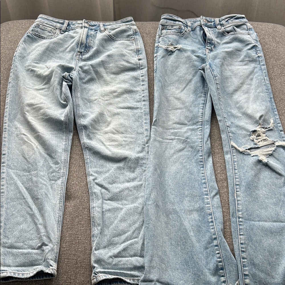 American Eagle Outfitters Light Blue Straight Jeans